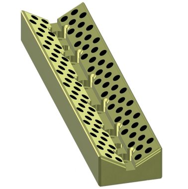 Bara prismatica autolubrificanta seria E43.30, 65x100 mm