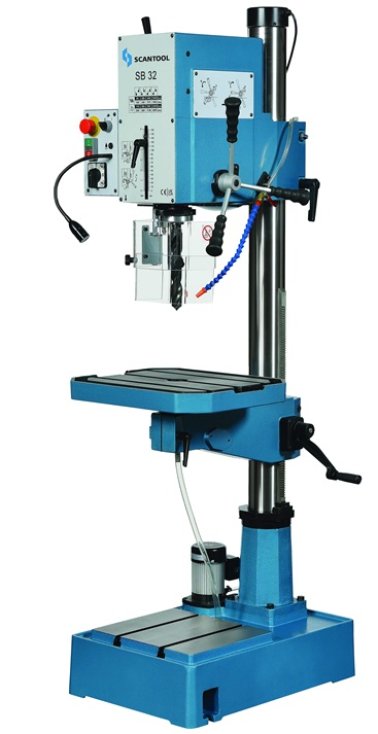 Masina de gaurit cu coloana transmisie cutie de viteza SCANTOOL SB 32