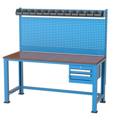 Banc de lucru port scule cu 2 sertare si 13 cutii 1700x700x850mm