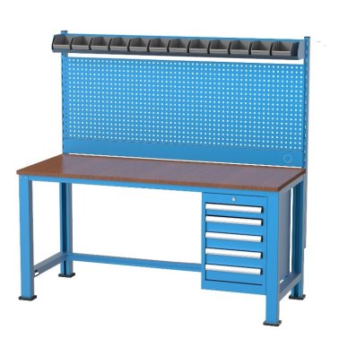Banc de lucru port scule cu 5 sertare si 13 cutii 1700x700x850mm