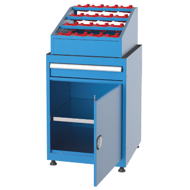 Dulap metalic cu un sertar, un raft si un stand scule CNC 560x570mm