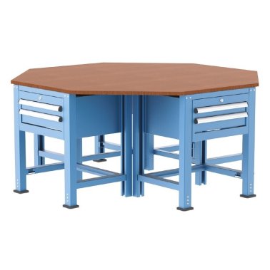 Banc de lucru octogonal u 8 sertare 1830x1830x850mm