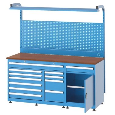 Banc de lucru port scule cu 12 sertare si 1 dulap 1700x600x800mm