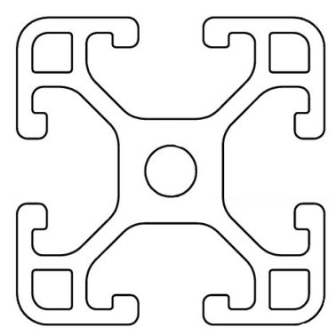 Profil aluminiu compatibil ITEM 30x30 Sistem 30 LIGHT Canal 6