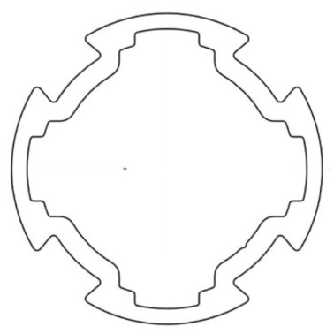 Profil aluminiu rotund compatibil ITEM, Ø30mm