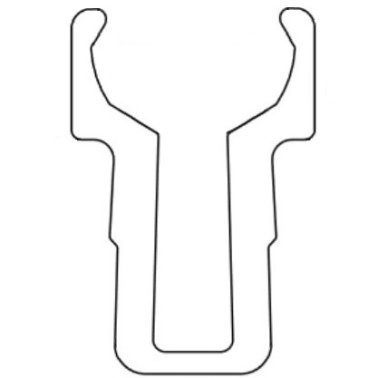 Profil aluminiu compatibil ITEM, Profil special fixare Ø10mm,  Canal 8