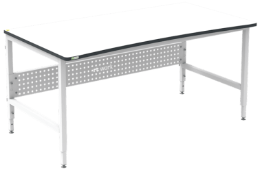 Masa de lucru ESD inaltimea reglabila manual sistem H 1800/900 ergonomic gri deschis