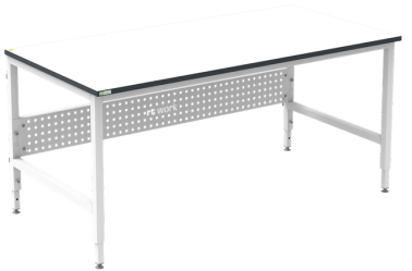 Masa de lucru ESD inaltimea reglabila manual sistem H 1800/900 dreptunghiular negru