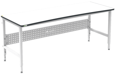 Masa de lucru ESD inaltimea reglabila manual sistem H 2000/700 ergonomic gri deschis