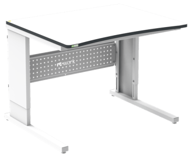 Masa de lucru ESD inaltimea reglabila manual sistem L 1200/900 ergonomic negru