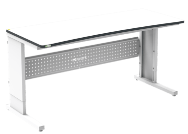 Masa de lucru ESD inaltimea reglabila manual sistem L 1800/700 ergonomic negru