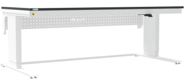 Masa de lucru ESD inaltimea reglabila electric sistem L-Light 2000/900 dreptunghiular negru