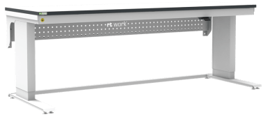 Masa de lucru ESD inaltimea reglabila electric sistem L-Heavy Duty 2000/700 ergonomic gri deschis