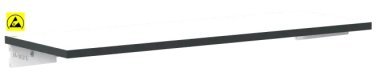 Raft ESD disipativ pentru banc de lucru ESD 1180/300 mm gri deschis