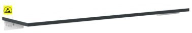 Raft ESD disipativ pentru banc de lucru ESD 1480/300 mm gri deschis