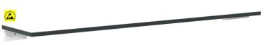 Raft ESD disipativ pentru banc de lucru ESD 1780/300 mm negru