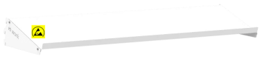 Raft ESD metalic pentru banc de lucru ESD 1140x300 mm gri deschis