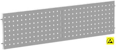 Panou perforat ESD 1100x298 mm gri deschis