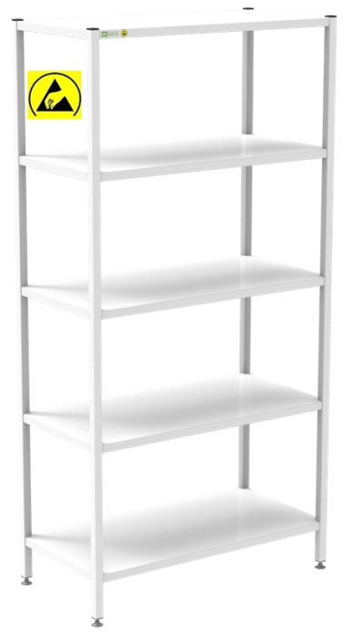 Raft depozitare ESD sudat 1000x500x2000 negru