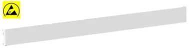 Bara ESD de prindere banc de lucru 867 mm gri