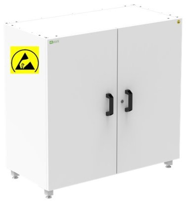 Dulap ESD cu 3 rafturi gri deschis 1000x500x1000mm