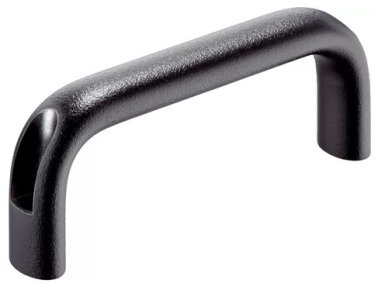 Maner tip U montaj frontal EH 24300.0366 din aluminiu negru