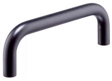 Maner tip U EH 24310.0980 din otel acoperit cu plastic negru