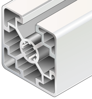 Profil aluminiu BOSCH REXROTH 45x45L 1N 6070 mm neprelucrat