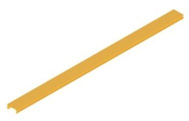 Capac PVC galben canal profil aluminiu BOSCH REXROTH 8 mm