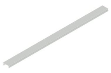 Capac PVC gri deschis canal profil aluminiu BOSCH REXROTH 10 mm