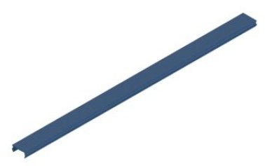 Capac PVC albastru canal profil aluminiu BOSCH REXROTH 10 mm