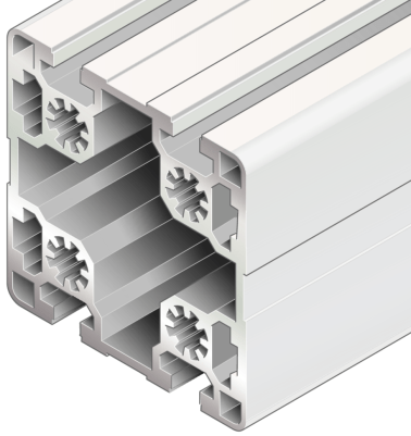 Profil aluminiu BOSCH REXROTH 90x90L 4N 50-6070 mm neprelucrat