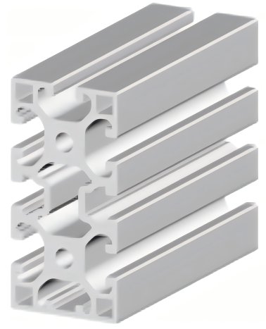 Profil aluminiu compatibil ITEM 40x80L5N Sistem X40 Canal 8