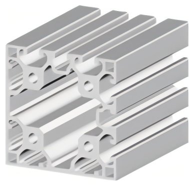Profil aluminiu compatibil ITEM 80x80L4NE Sistem X40 Canal 8