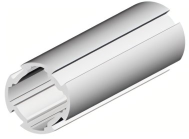 Profil aluminiu rotund compatibil ITEM I D30K Ø30mm