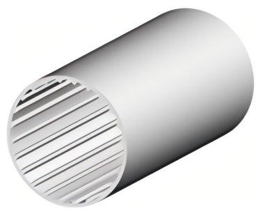 Profil aluminiu rotund compatibil ITEM I D50 Ø50mm
