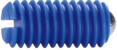 Surub de presiune plastic albastru cu bila INOX M10 EH 22040.0010
