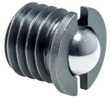 Su­ru­b de pre­siune cu guler din otel si bila locas frontal INOX M4 EH 22075.0004