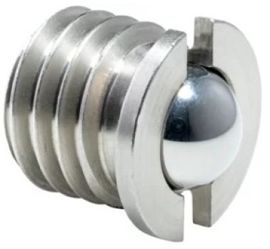 Su­ru­b de pre­siune cu guler INOX si bila locas frontal INOX M8 EH 22075.0408