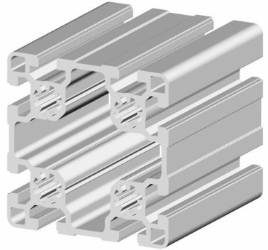 Profil aluminiu standard industrial 90x90 LIGHT Canal 10