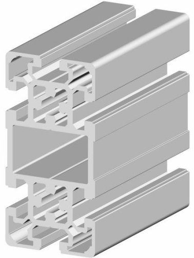 Profil aluminiu standard industrial Sistem 50x100 Canal 10