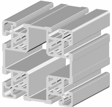 Profil aluminiu standard industrial Sistem 100x100 Canal 10