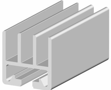Profil special aluminiu standard industrial 45x45 Canal 10