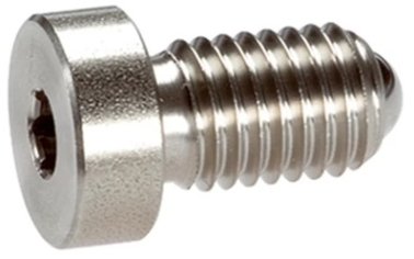 Surub de presiune calit cu bila si locas hexagonal din INOX forta arc standard M16 EH 22030.0946