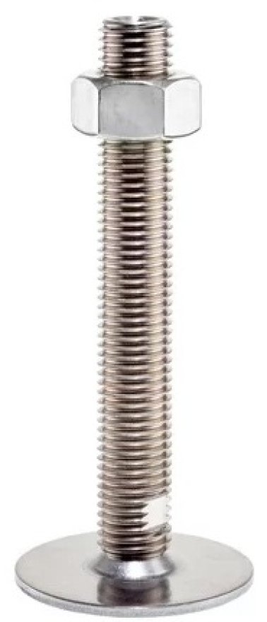 Picior de sustinere cu tija filetata ajustabila din INOX M16 d1=80 mm EH 22593.2200