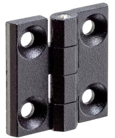 Balamale cu gauri de montaj din zinc turnat sub presiune negru b1=60 mm EH 25160.0220