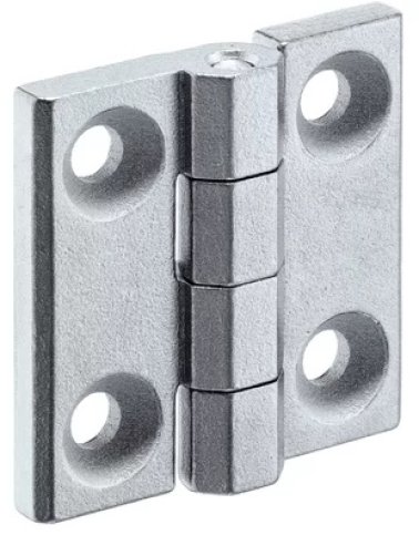 Balamale cu gauri de montaj din zinc turnat sub presiune argintiu EH 25160.