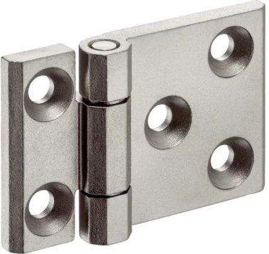 Balamale INOX cu o aripa prelungita gaura de montaj suplimentara si insertii de centrare b1=63 mm EH 25162.0060