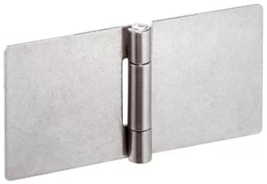 Balamale cu ambele aripi prelungite din tabla INOX fara gauri b1=100 mm EH 25165.0005