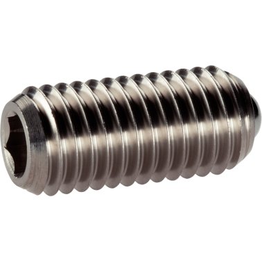 Şuruburi de presiune, cu bilă liberă și locaș hexagonal/oțel inoxidabil, forța arcului standard | d1=M6 | 22031.0206